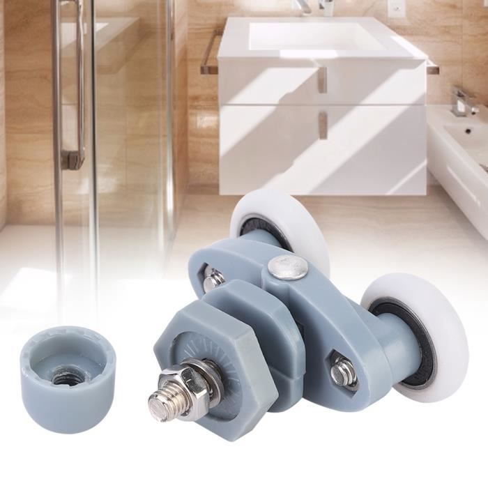 Size : Diameter 25mm COEUGE Roulette Douche Roulement À Billes De 8 Pcs avec Roue en Plastique pour La Porte De Douche Coulissante De Salle De Bain