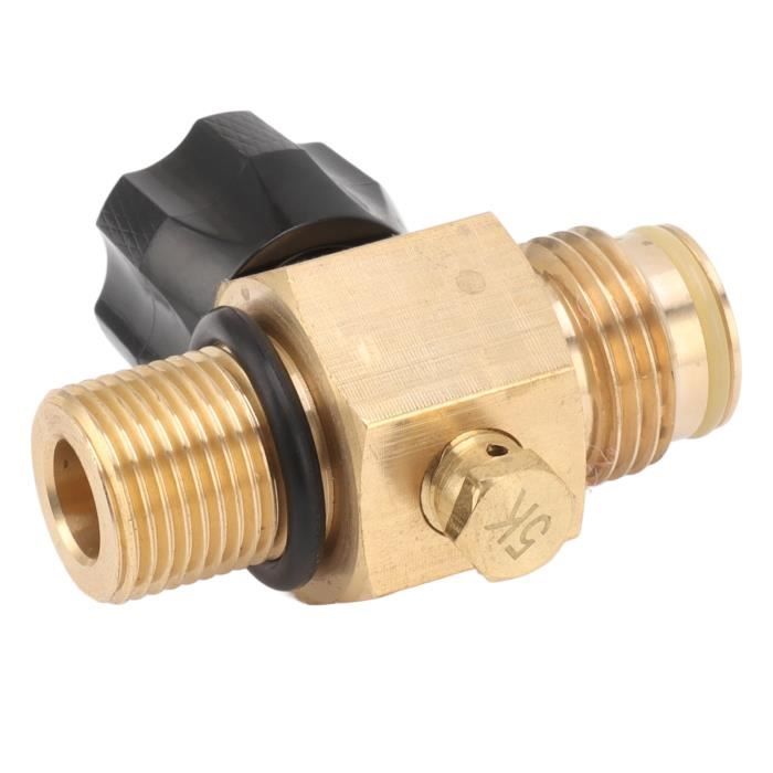 Pinafresa Adaptateur Recharge Bouteille CO2 M10X1 Vers W21.8-14 - Régulateur Gaz Aquarium