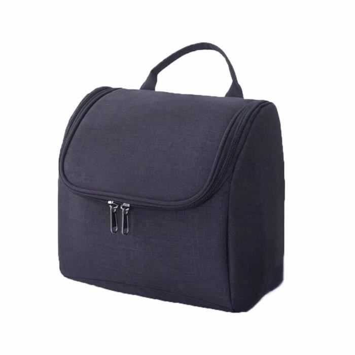 Trousse Toilette Voyage - Sac Maquillage Organisateur Multi-compartiments - Bleu Marine