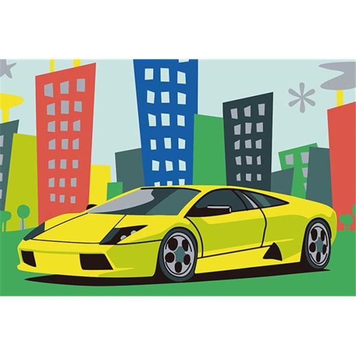 Yeesam Art Peinture Par Numeros Kits Avec Cadre Pour Enfants 20x30