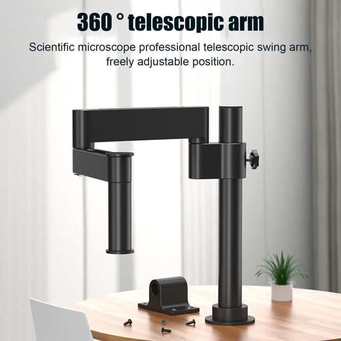 SALALIS Support de caméra industrielle de microscope de base numérique