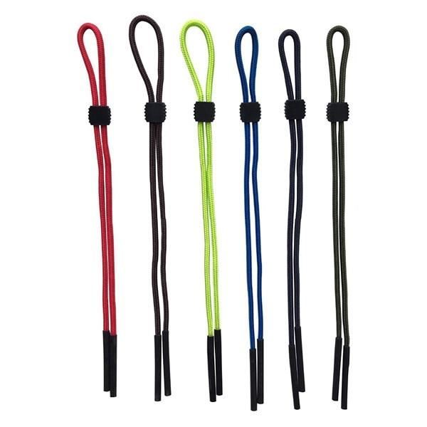 Lot De 6 Cordons Pour Lunettes - Noir Nylon Réglable - Neuf Sans étiquettes