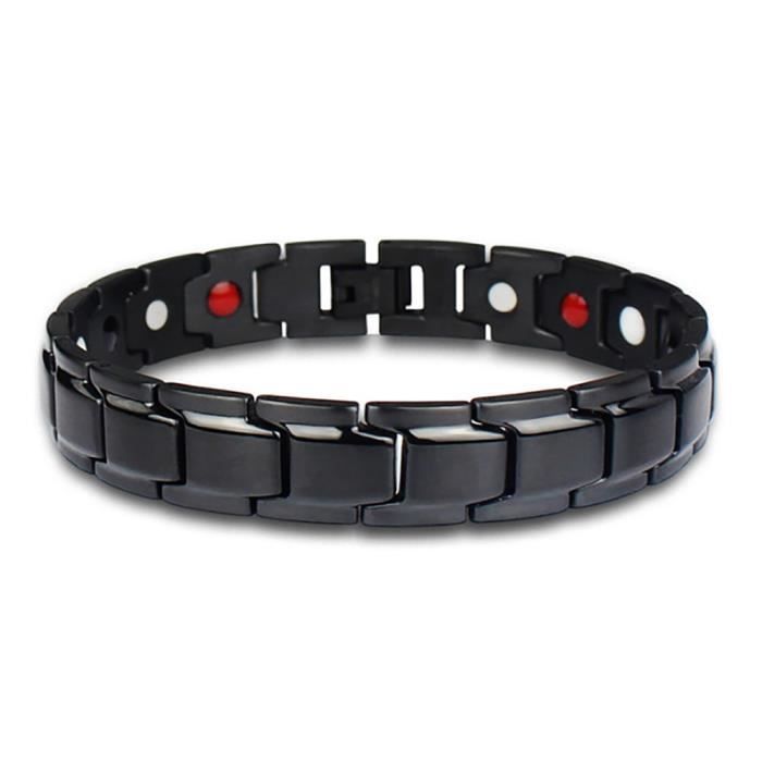 Zense - Gourmette pour homme acier titane noir ZB0323