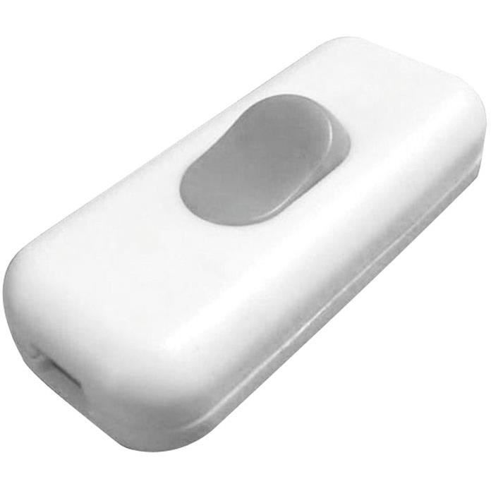 ZENITECH Interrupteur unipolaire luminescent - Blanc en