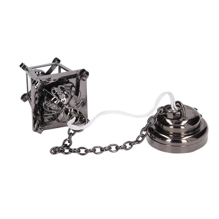 Lustre Miniature 1:12 Pour Maison De Poupée - 6 Ampoules à Piles - Doré