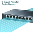 TP-Link Switch de bureau 8 ports Gigabit 10/100/1000 Mbps TL-SG108 idéal pour étendre le réseau câblé pour les bureaux à domicile-1