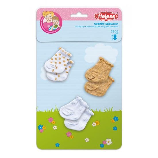 Petites chaussettes pour poupée mia nines d'onil : enfants-poupees par laineetcoton