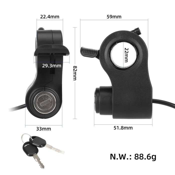 Accélérateur Compatible Kukirin G2 Pro – Manette D’Accélération De Rechange Pour Trottinette Électrique M365Lyon