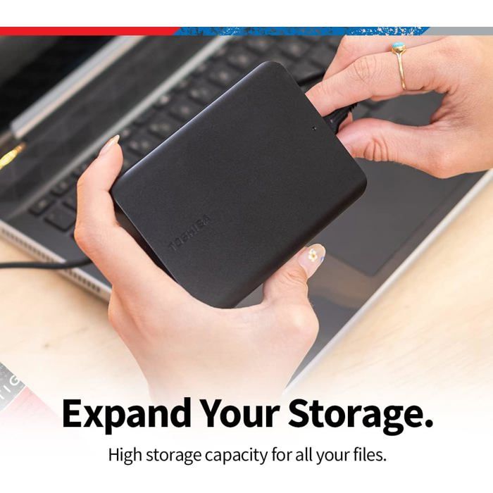 Disque Dur Externe USB 3.0 1To - Portable Et Rapide - Pour Sauvegarde Et Stockage