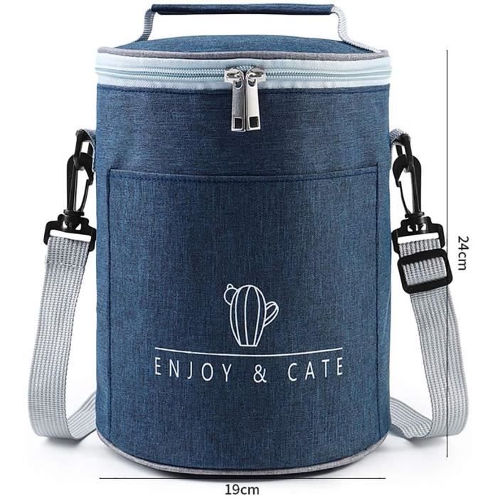 Rond Sac Isotherme Repas Glaciere Souple Isotherme Grande Capacit