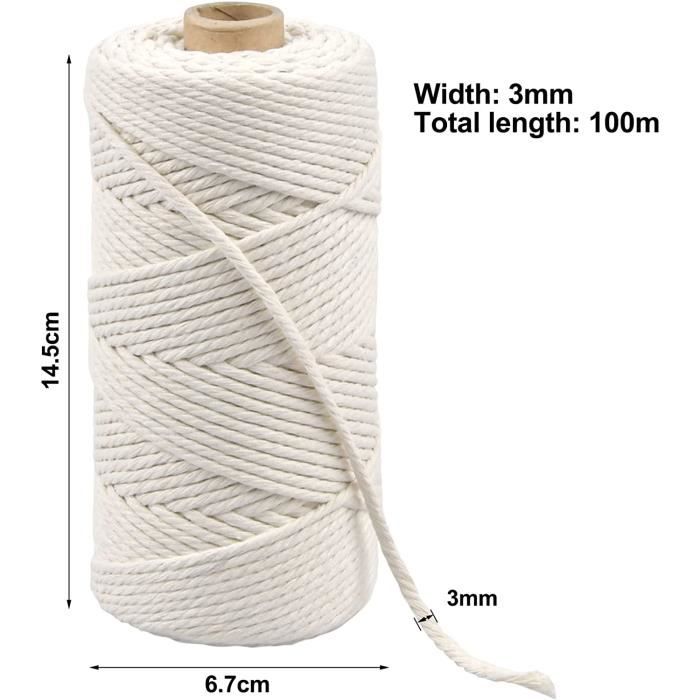 Corde de jute Ficelle de jute Corde de jute Blanchi environ  1,5 kg-123-JUTE