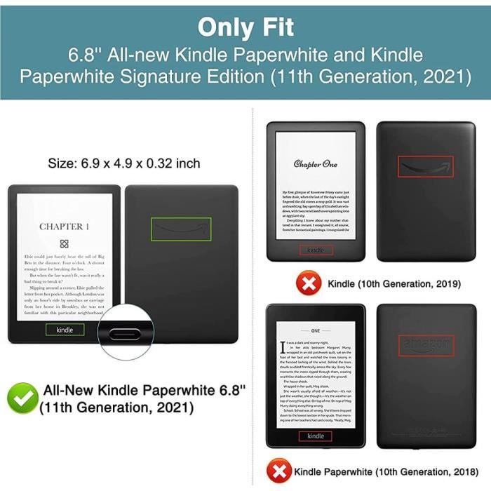 Étui pour Kindle Paperwhite 11th Generation 2021 6.8 « Pour Kindle