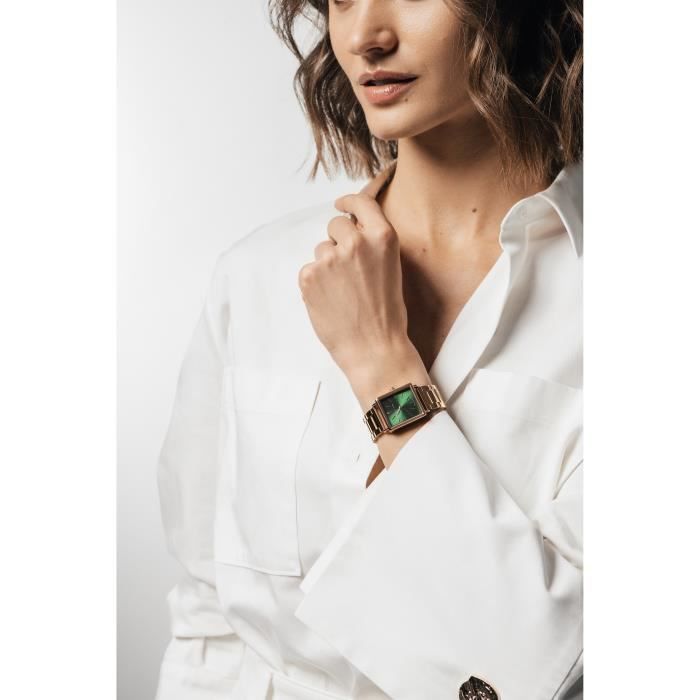 Montre argent femme Isabella Ford Elisabeth rose gold 26x28 mm Achat vente montre Femme Adulte Jaune Cdiscount