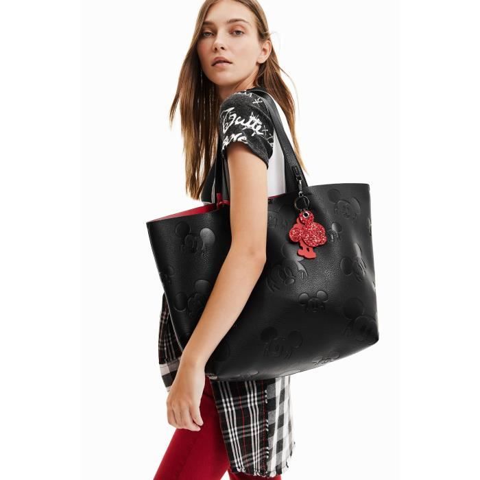 Sac main femme Desigual All Mickey Namibia noir rouge TU