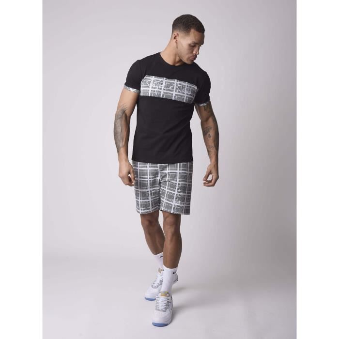 Short à shop carreaux homme