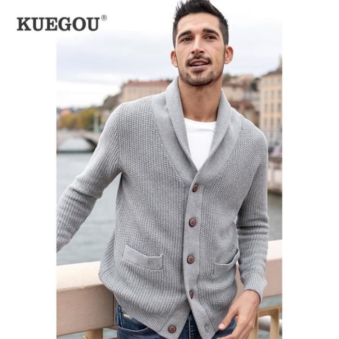 Cardigan homme coton deals