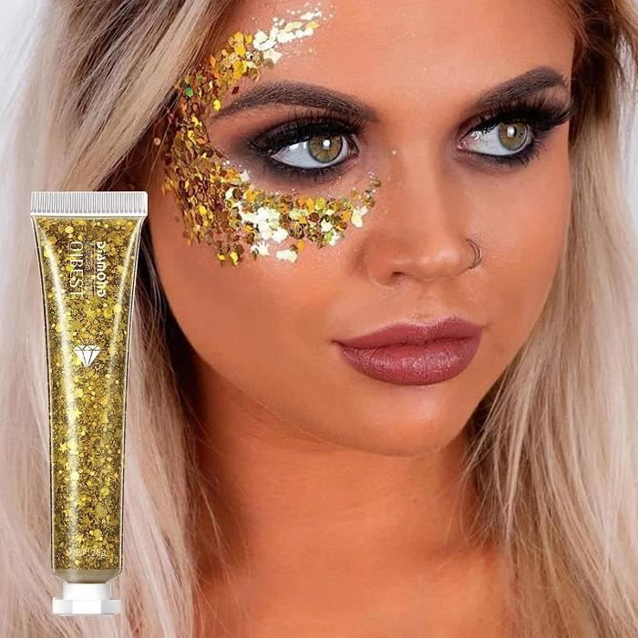 DMKJ Gel paillete Visage Corps Festival Glitter Cosmetic Face Body Sequins Gel Set Glitter Body Gel Festival Cosmetique 592 Cdiscount Au quotidien