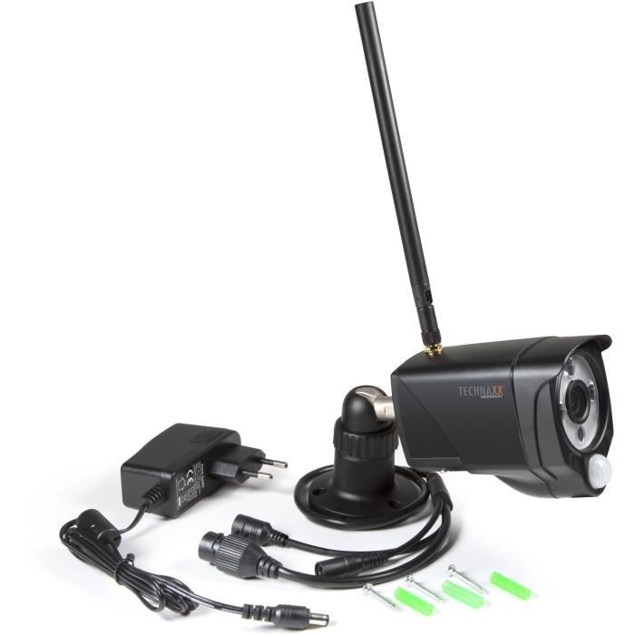 Caméra De Surveillance Solaire Technaxx TX-156 Full HD Avec Lumière LED - Extérieure, Sans Fil