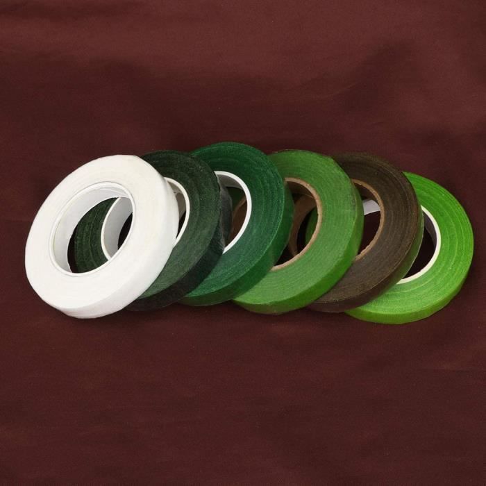 Ruban Adhésif Floral PET - 1/4 Pouce X 72 Yards - Imperméable - Pour Fleuristes/créations - Vert Clair - Neuf