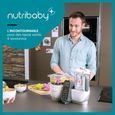 BABYMOOV Nutribaby(+) - Robot Multifonctions 6 en 1 + 1 coque effet cuivré - Cuiseur-vapeur - Mixeur - Blanc-2