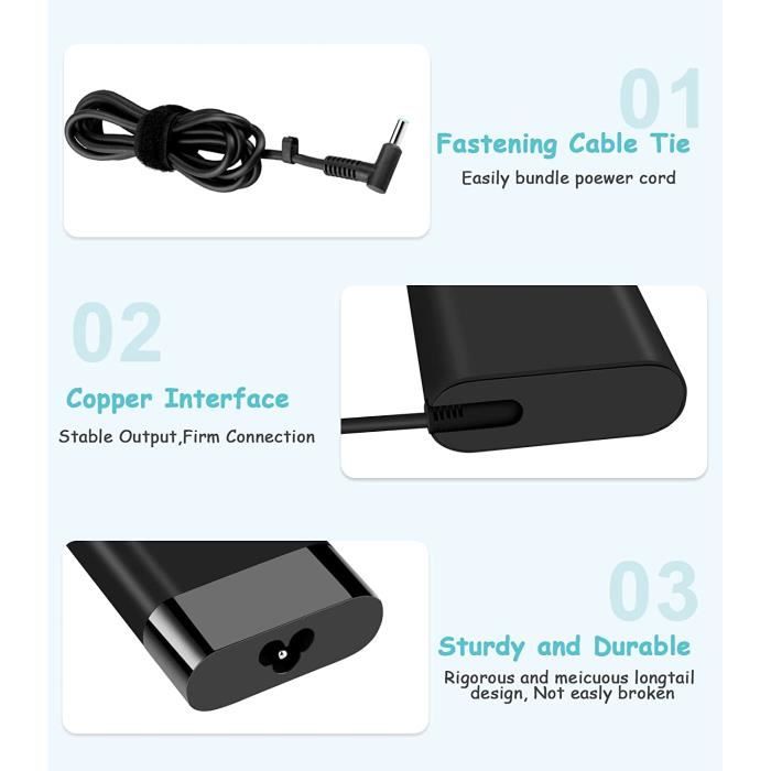 Chargeur Adaptateur Pour Portable HP COMPAQ Pavilion G7-2335SF - Neuf - Garantie 1 An - Marque Visiodirect