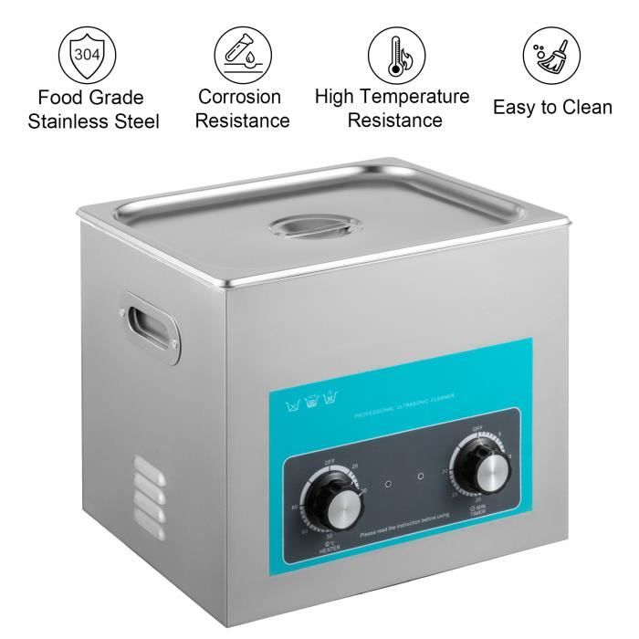 Nettoyeur à ultrasons portatif FDIT - Faible électroménager - Capacité 800  ml - 50 W