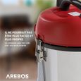 Aspirateur Industriel Wet & Dry AREBOS - 1800W - 30L - Rouge-3