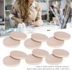 Objets décoratifs,Disques ronds en bois de pin naturel,30 pièces,3-4 cm