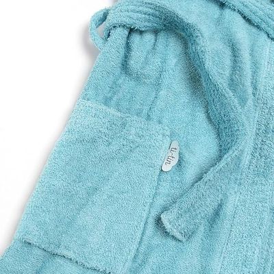 Peignoir Capuche Yupi Junior - Coton Absorbant 10-12 Ans Bleu