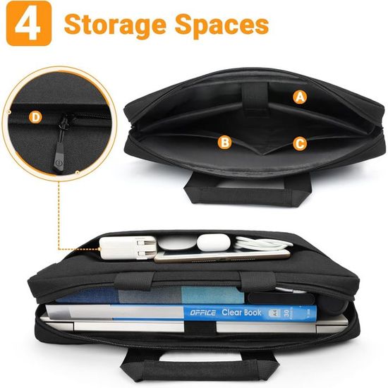 Housse Macbook Pro 14 Pouces DOISO 14 Pouces Housse Sac Protection Portable Ordinateur Sacoche Pour 14" Chroebook 3/14 Housse Ordinateur