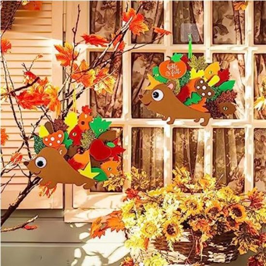 Orifinter Kit de bricolage d'automne, 12 hérissons d'automne pour enfants, EVA, bricolage, kit de bricolage pour enfants de 3, 4, 5, 6 ans, décoration Orifinter Kit de bricolage d'automne, 12 hérissons d'automne pour enfants, EVA, bricolage, kit de bricolage pour enfants de 3, 4, 5, 6 ans, décoration
