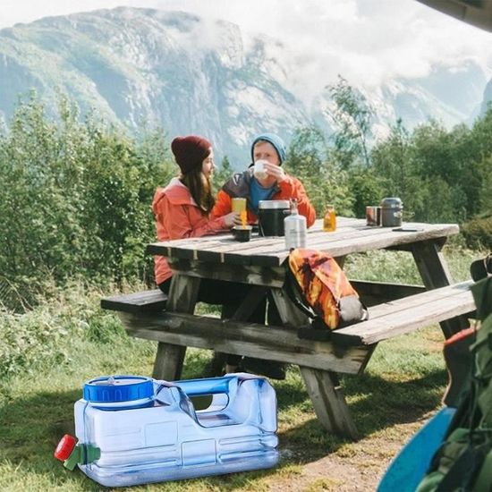 Jerrican Alimentaire 5L/8L Avec Robinet - PC Épaissi Ultra Résistant Pour Camping-Car, Voyage & Maison