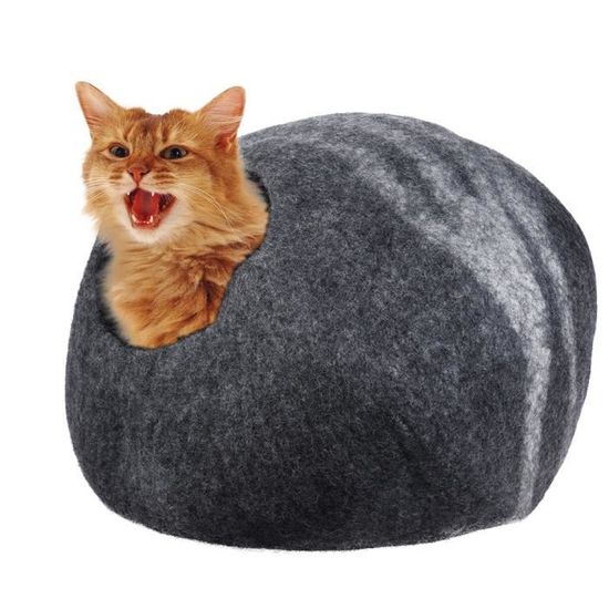 Chaud Maison Pour Chat Grotte Laine Feutree Gris Maison Animal De Compagnie De Dormir Nourriture Nid De Lit Cdiscount Chaud Maison Pour Chat Grotte Laine Feutree Gris Maison Animal De Compagnie De Dormir Nourriture Nid De Lit Cdiscount