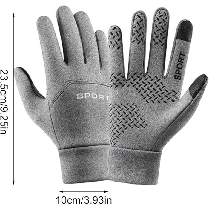Gants Chauffants USB - 3 Réglages, écran Tactile, Pour Ski, Randonnée, Bureau (noir/gris)