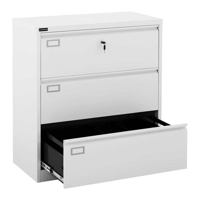 Armoire Métallique 2 Portes Verrouillable 185x90x45 Cm - Rangement Bureau/Atelier - Revêtement Poudre Anthracite