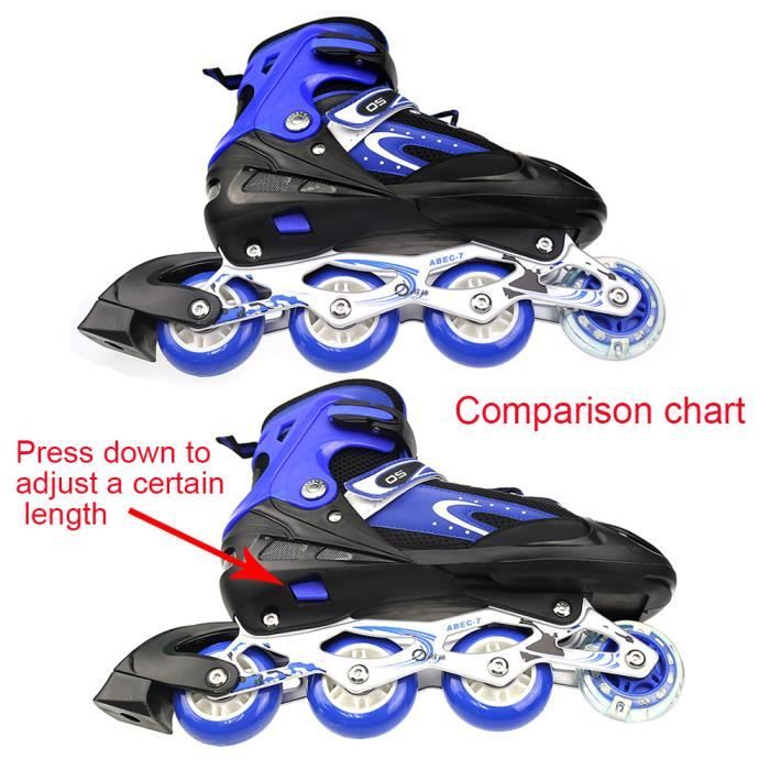 Roller Femme Homme Pour Enfant Adolescent Adultes Rollers En Ligne Patins à Roulettes Pour