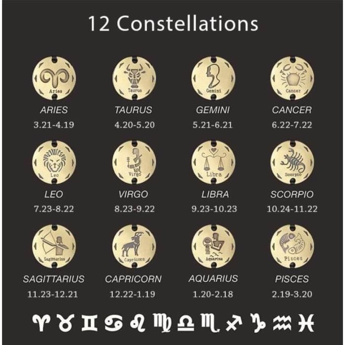 Collier chaîne avec Pendentif en Forme de Signe Astrologique en Or Rose – Verseau (20 Janvier – 18 février) – Constellation du Zodiaque, Horoscope, Astrologie céleste, Bijoux – Cadeau pour Femme Collier chaîne avec Pendentif en Forme de Signe Astrologique en Or Rose – Verseau (20 Janvier – 18 février) – Constellation du Zodiaque, Horoscope, Astrologie céleste, Bijoux – Cadeau pour Femme