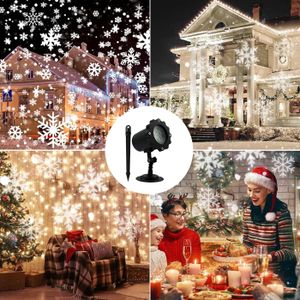 Projecteur Laser LED Extérieur Intérieur Noël, Flocons Multicolores, Neuf