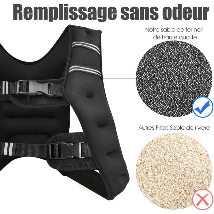 Gilet lesté, avec plaques, Sveltus