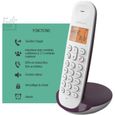 Téléphone fixe sans fil - LOGICOM - DECT ILOA 150 SOLO - Aubergine - Sans répondeur-5