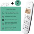Téléphone fixe sans fil - LOGICOM - DECT ILOA 150 SOLO - Aubergine - Sans répondeur-6