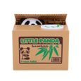 ARAMOX Panda Money Bank Panda tirelire tirelire, boîte automatique d'épargne de banque de pièces de monnaie de vol-0
