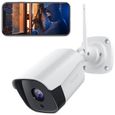 Victure Caméra de Sécurité Extérieure WiFi 1080P avec Vision Nocturne Caméra de Surveillance à Domicile Fonctionne avec Alexa-0