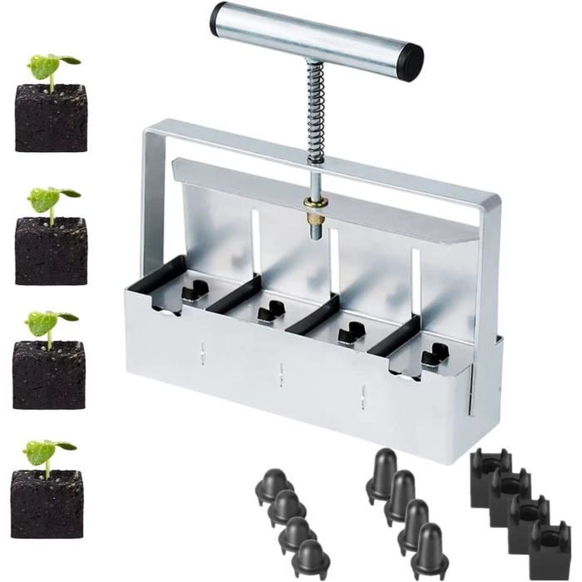 Bloc de Terreau Manuel 5cm pour Planter des Graines Presse Motte pour