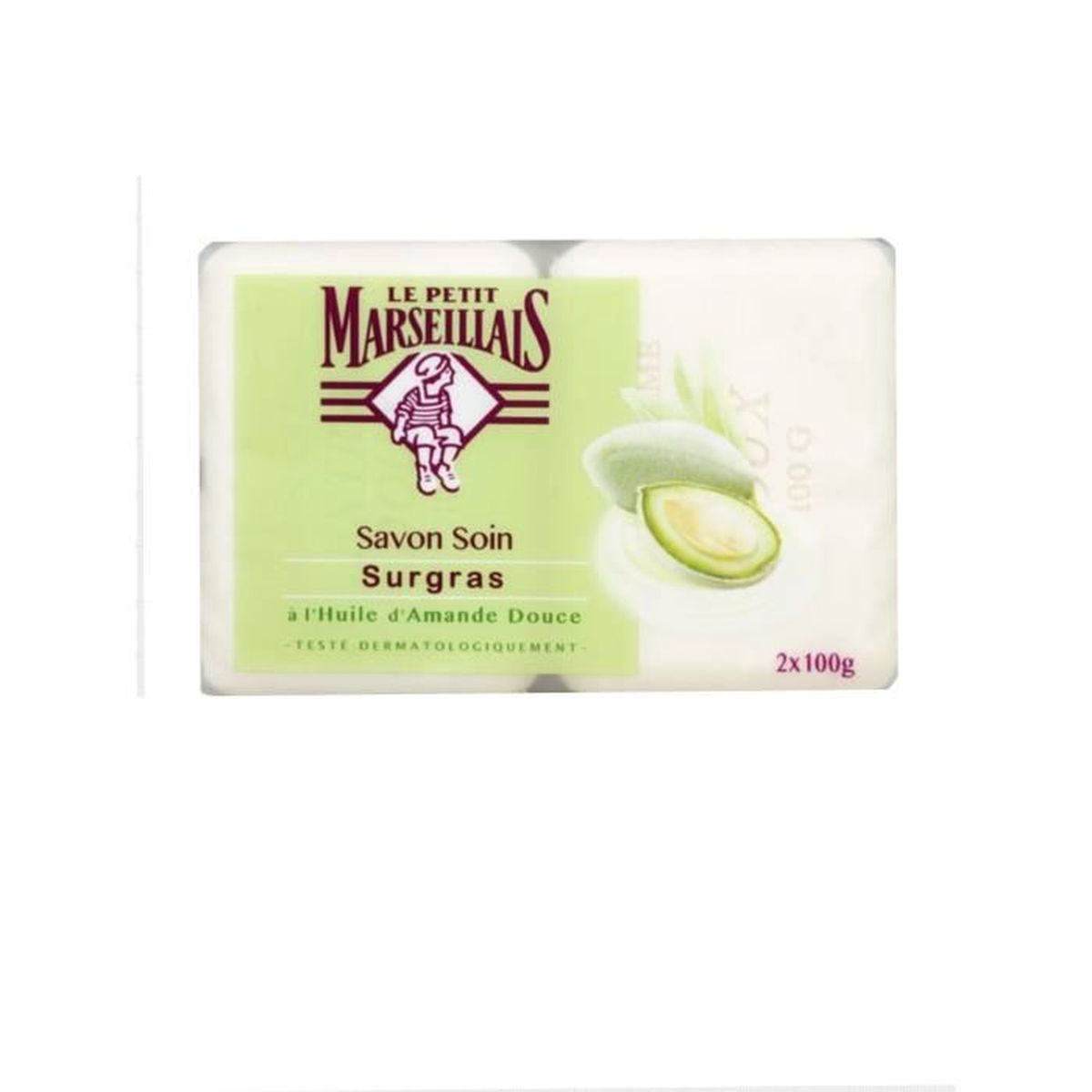 Savon Soin Surgras A L Huile D Amande Douce Le Petit Marseillais 100g X2 Achat Vente Savon Syndets Savon Soin Surgras A L Huil Cdiscount