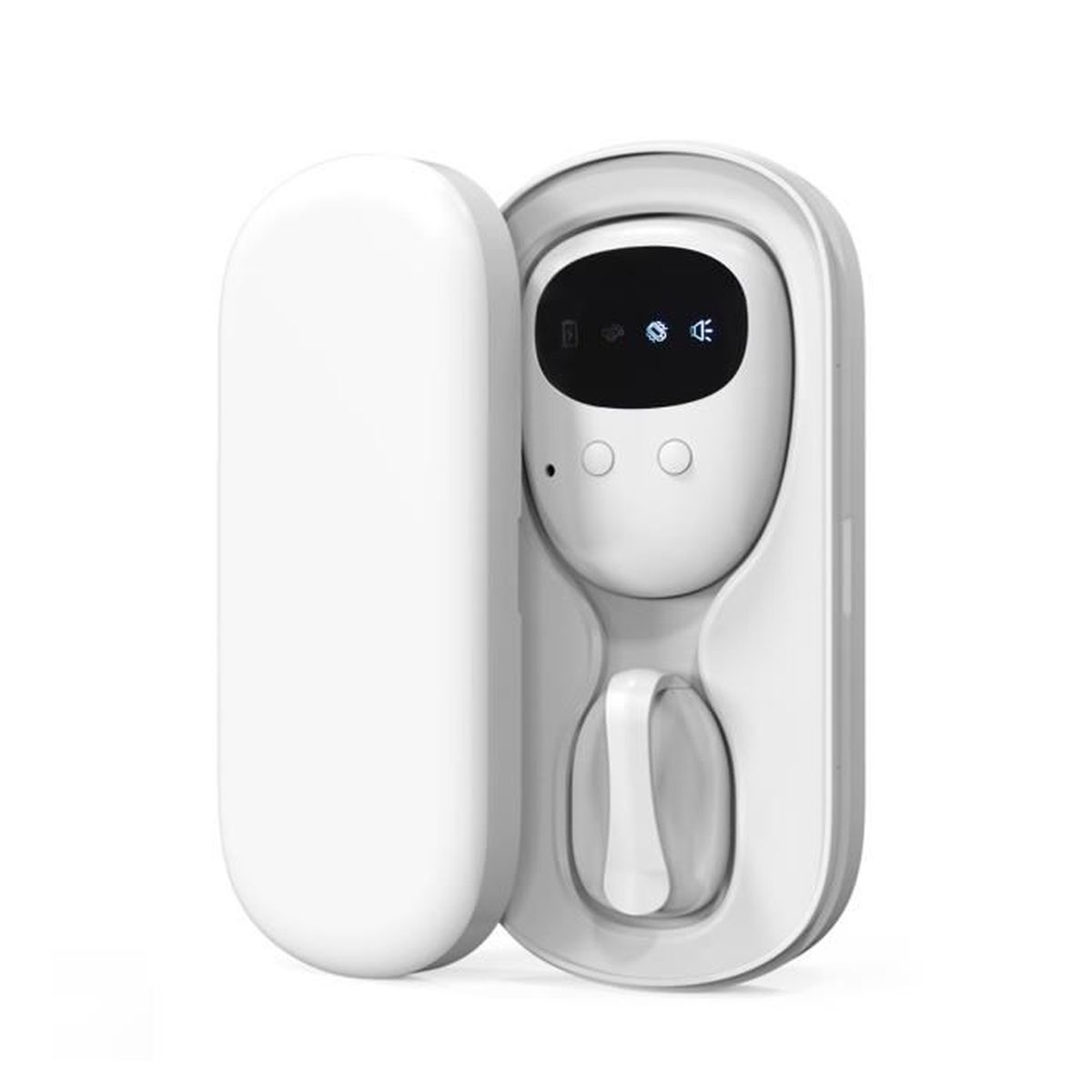 Alarme Énurésie Nocturne Sans Fil – Vibreur, Son, Veilleuse UV, Recharge Type-C, Portée 10 M