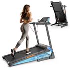 Tapis de Marche Tapis Course Electrique KZYNTH KT-P1, Tapis Roulant Fitness Pliable 15 %, Vitesse 1-13.5 KM/H, Moteur 3.0HP, Maison