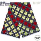 YANTASTIC Tissu - Super Wax - Hollandais African Wax Fabric - 6 Yards - Haute Qualité pour Robe de Mariage et Blazer - Type 205