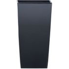 Pot de fleurs haute Urbi Square DURS325 S433 - PROSPERPLAST - Noir - 61cm - 21/49L