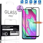 HOOXSPEED [2 Pièces] Pour Galaxy A40 Verre Trempé Film de Protection Ecran Protecteur Couverture Complète Samsung Galaxy A40 5.9" 2019